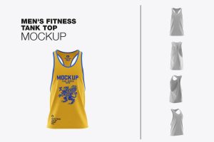 Men’s Fitness Tank Top Mockup