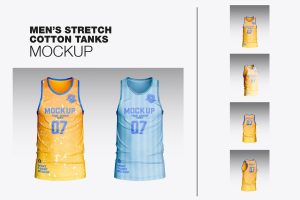 Men’s Fitness Tank Top Mockup