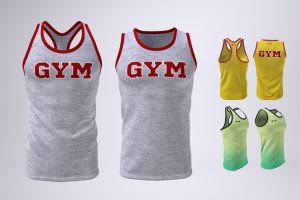 Men’s Gym Tank Top Mock-Up