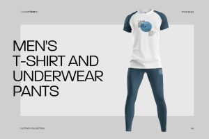 Men’s Mockups T-Shirt and Underwear Pants