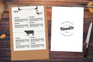 Menu Logo Mock Up