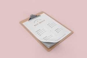 Menu Mockup