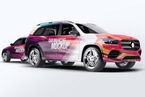 Mercedes GLS Car Mock-Up