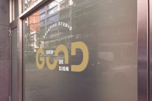 Message on Shop Window