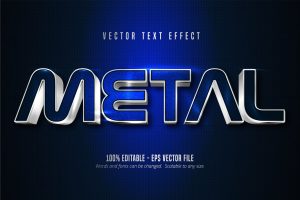 Metal – Editable Text Effect, Font Style