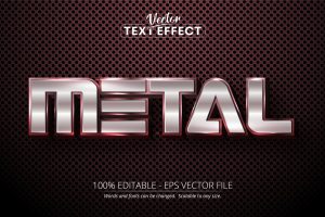 Metal – Editable Text Effect, Font Style