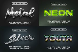 Metal Editable Text Effect