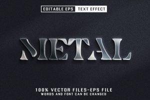 Metal Editable Text Effect