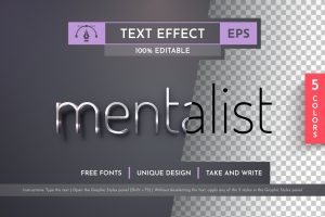 Metal Editable Text Effects, Graphic Styles