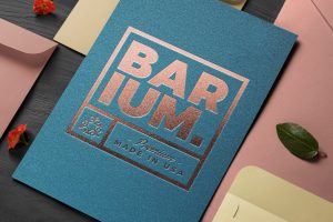 Metal Foil Printing Logo Mockup