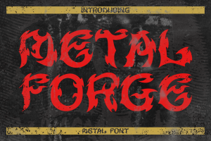 Metal Forge – Metal Font