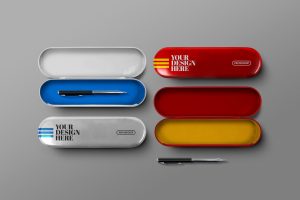 Metal Pencil Case Mockup