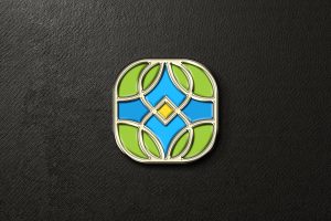 Metal Pin Mockup