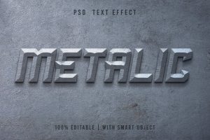 Metal PSD – Editable Text Effect