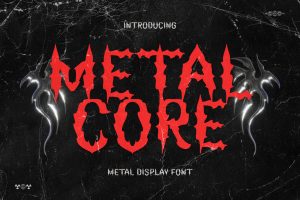 Metalcore – Heavy Metal Font