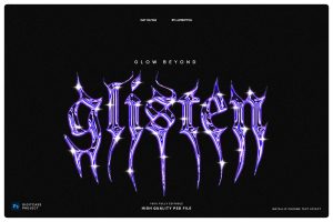 Metallic Chrome Text Effect