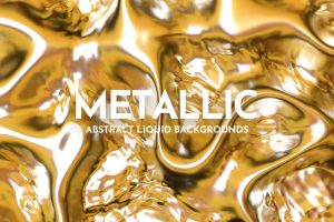 Metallic Liquid Background Set