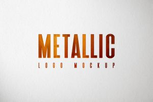 Metallic Logo Mockup