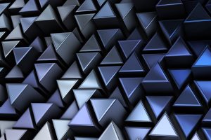Metallic Triangles Background