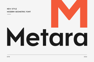 Metara – Modern Geometric Font