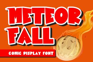 Meteor Fall – Comic Display Font