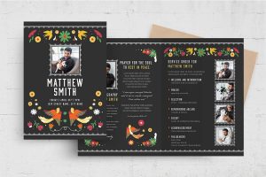 Mexican Funeral Program Template