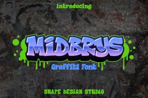 Midbrys – Graffiti Font