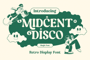 Midcent Disco – Retro Display Font