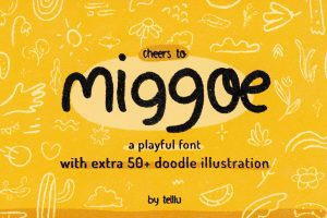 Miggoe – Playful Font with Extra Doodles