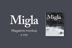 Migla Realistic Magazine Print Mockup