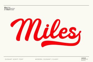 Miles – Elegant Script Font