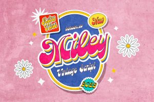 Miley Vintage Script Font