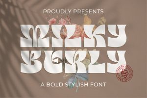 Milky Berly a Bold Stylish Font