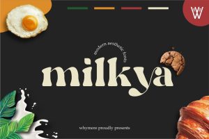 Milkya | Food Font