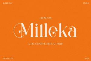 Milleka || Decorative Serif Font