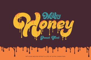 Milley Honey — Sweet Melting Font