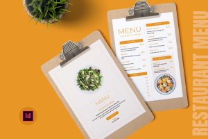 Minimal Restaurant Menu