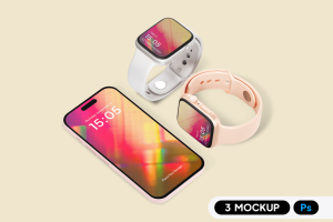 Minimalist Apple Watch Mockup