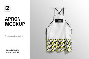 Minimalist Apron Mockup