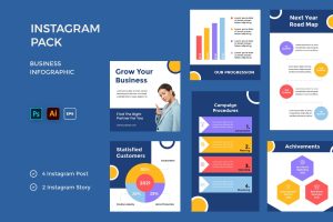 Minimalist Business Infographic IG Pack | Co
