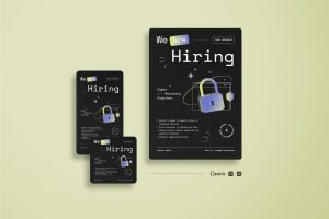 Minimalist Cyber Security Job Hiring