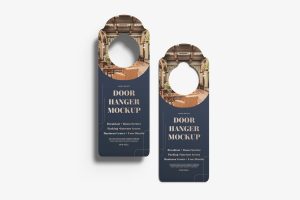 Minimalist Door Hanger Mockup