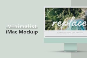 Minimalist iMac Mockup
