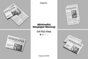 Minimalist Newspaper Mockup