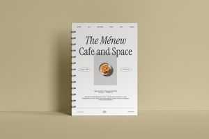 Minimalist Nostalgic Menu Book Template – Menew