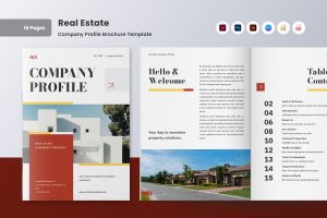 Minimalist Real Estate Company Profile Brochure