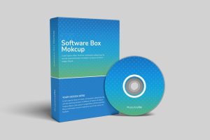 Minimalist Software Box Mockup
