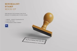 Minimalist Stamp Mockup