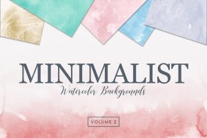 Minimalist Watercolor Backgrounds Vol. 2