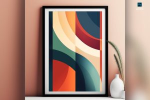 Minimalistic Wall Art Mockup PSD Template IV
